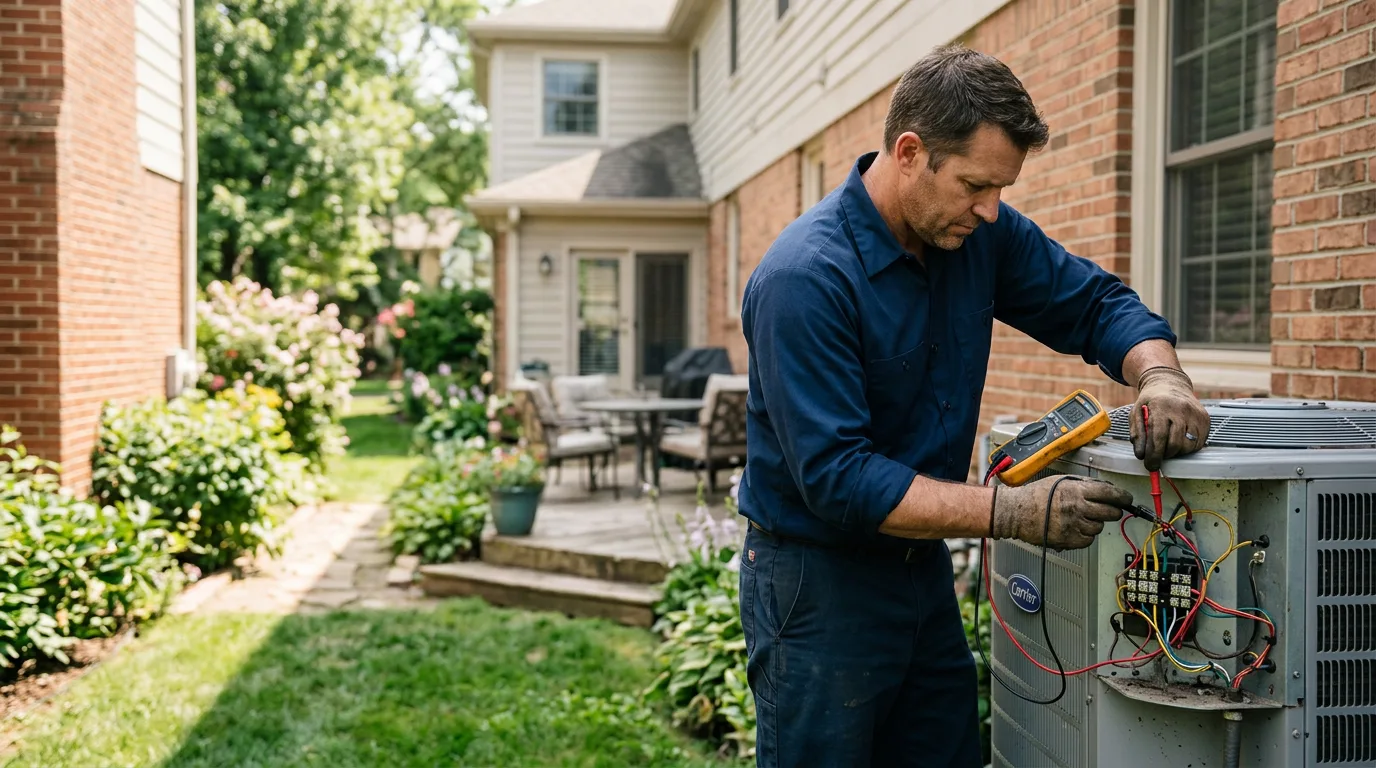 HVAC technician working near Cottonwood Heights, UT